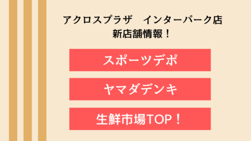 インターパーク　アクロスプラザ宇都宮の新店舗情報